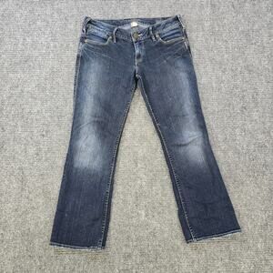 Silver Jeans Santorini Womens 30 Blue Bootcut Stretch Denim